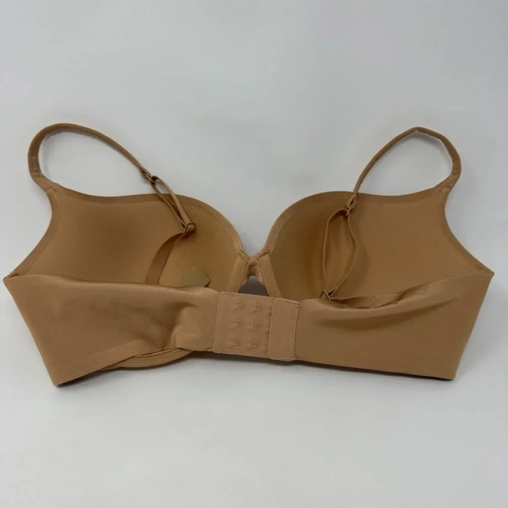 SKIMS Ultimate Bra‎ Teardrop Push Up Plunge bra Ochre size 36D NWT - Picture 8 of 9